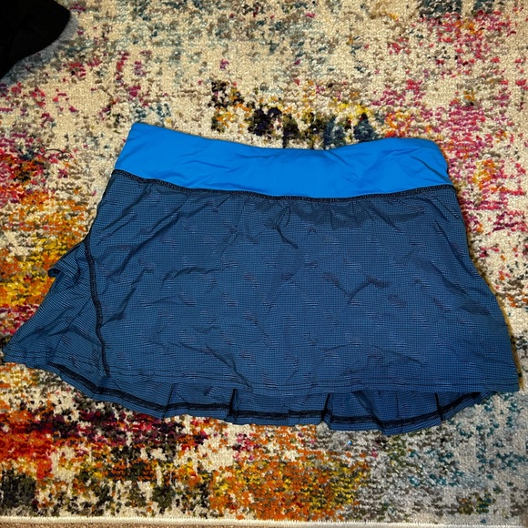 lululemon athletica Dresses & Skirts - Lululemon Blue Tennis Skirt Size 6